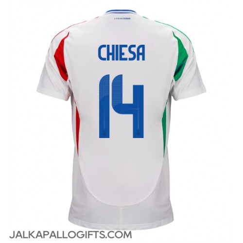 Italia Federico Chiesa #14 Vieraspaita EM-Kisat 2024 Lyhythihainen